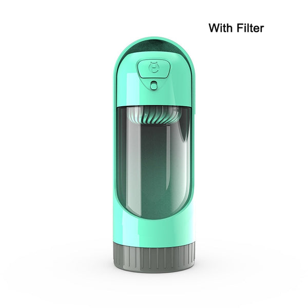 BPA-free   Outdoor Portable Pet Water Bottle-Green