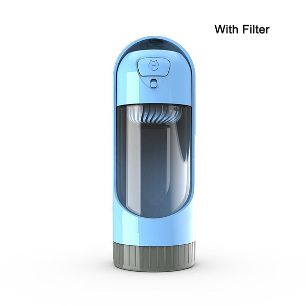 BPA-free Outdoor Portable Pet Water Bottle- Blue