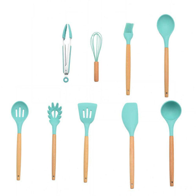 Non-stick-Silicone-Cooking-Utensils-Tiffany-9-Pieces